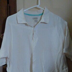 Mens_ Champ White Polo shirt